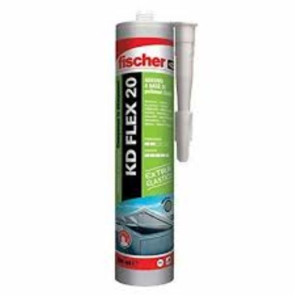sigillante adesivo polimerico Fischer KD Flex 20 in cartuccia con beccuccio applicatore