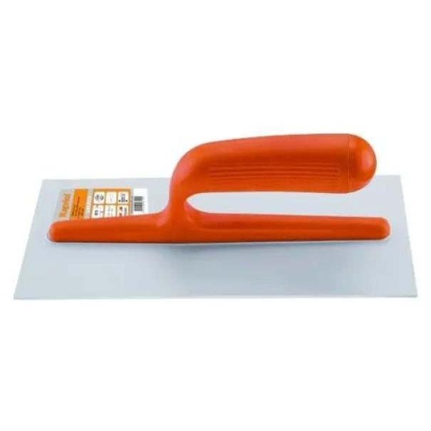 frattone in plastica bianca con manico ergonomico kapriol per intonaco e finiture edili