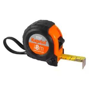 Flessometro 8 metri  step nastro 25 mm con blocco automatico