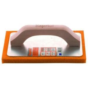 Frattone spugna arancio  14x21 cm manico in legno professionale