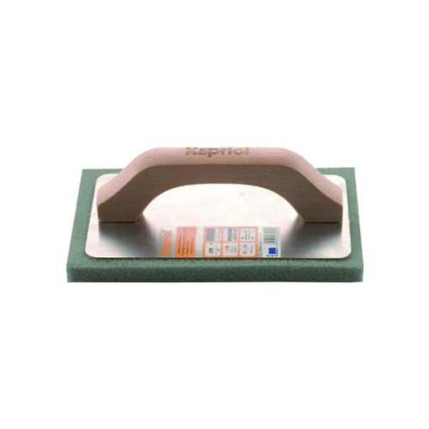 frattone con spugna grigia Kapriol 14x21 centimetri per intonaci e rasature murarie