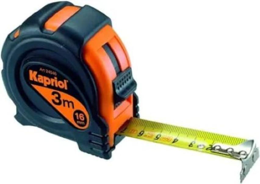 flessometro compatto Kapriol con nastro da 3 metri e 16 mm per misurazioni precise