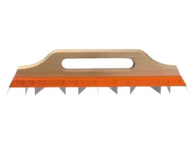 Pialla manuale Kapriol per gesso con manico ergonomico in legno 65x430 mm