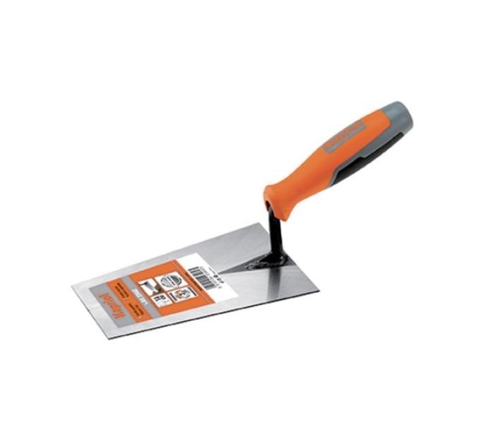 cazzuola punta quadra Kapriol Progrip per rifinitura muratura acciaio temprato 18 cm