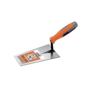 Cazzuola punta quadra  acciaio temprato impugnatura progrip 18 cm