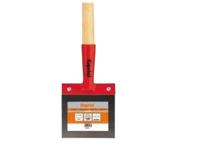 raschietto extra Kapriol lama acciaio 15x15 cm manico legno utensile professionale