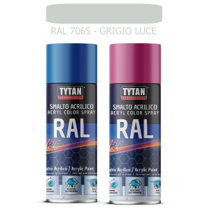 Tytan - smalto acrilico art spray rapida essicazione 400 ml ral 7065 grigio luce