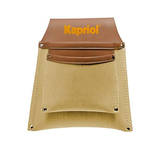 Borsa attrezzi Kapriol similpelle doppia tasca resistente Borsa porta attrezzi Kapriol in similpelle con doppia tasca, ideale per cantieri e falegnameria