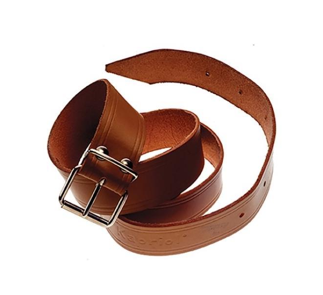 cintura da lavoro in cuoio kapriol con fibbia in acciaio alta resistenza