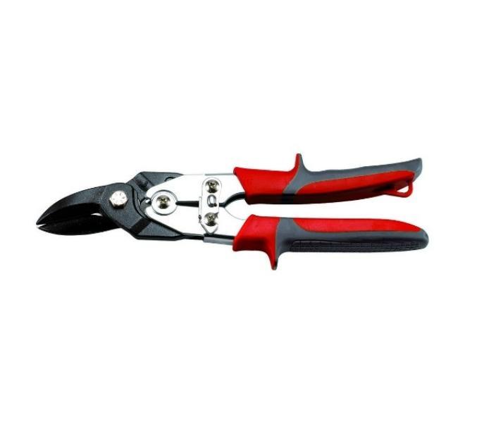 cesoia manuale Kapriol taglio diritto per lamiera in acciaio con manico ergonomico rosso nero