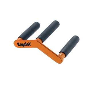 Kapriol - coppia maniglie portalastre porta pannelli in acciaio e gomma