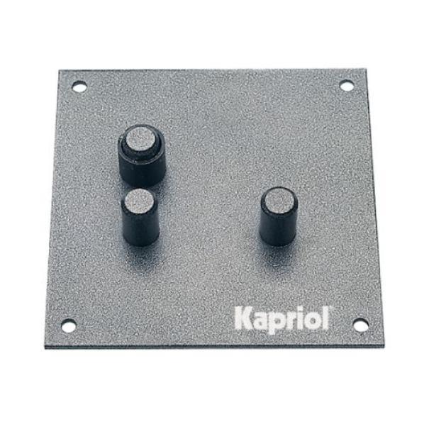 piastra piega ferro Kapriol in acciaio 15x15 cm utensile professionale per cantiere edile