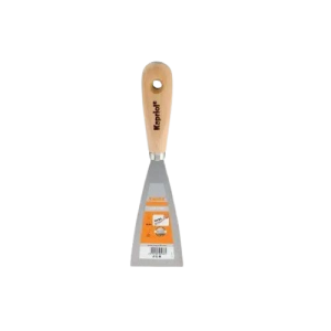 Spatola cromata  manico legno lama 70 mm utensile professionale