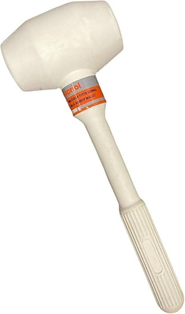 Mazzuola tutta gomma Kapriol 500 grammi utensile manuale antitraccia bianco