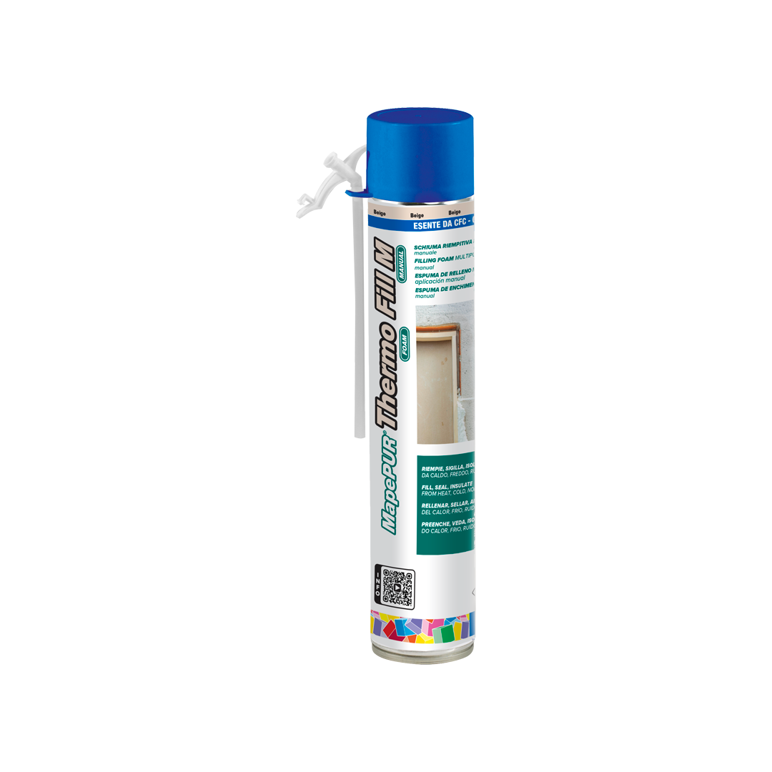 schiuma poliuretanica mapei thermo fill m 750 ml per isolamento e riempimento edilizia