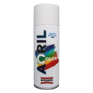Smalto spray acrilico bianco opaco  400 ml finitura professionale