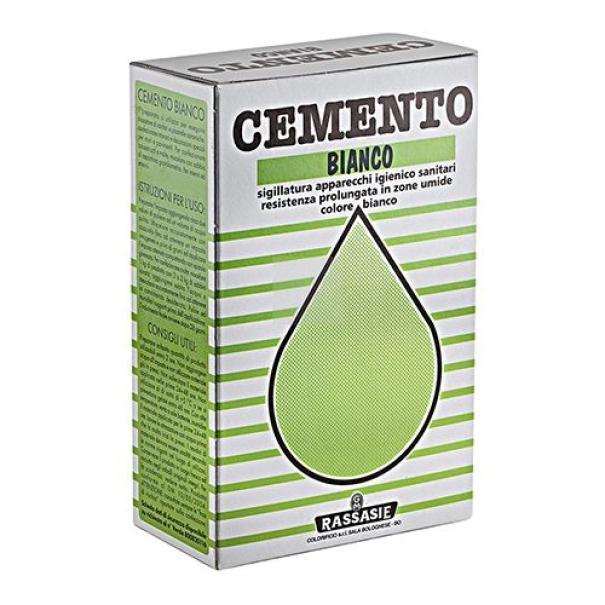 Confezione cemento bianco in polvere sigillante MAC da 1 kg per sanitari e zone umide