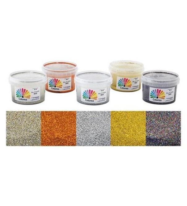 Glitter in emulsione argento DFL 250 ml per decorazioni murali effetto brillante