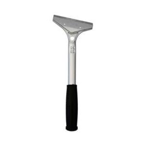Raschietto metallo lama 10 cm manico gomma  uniko utensile professionale 20 cm
