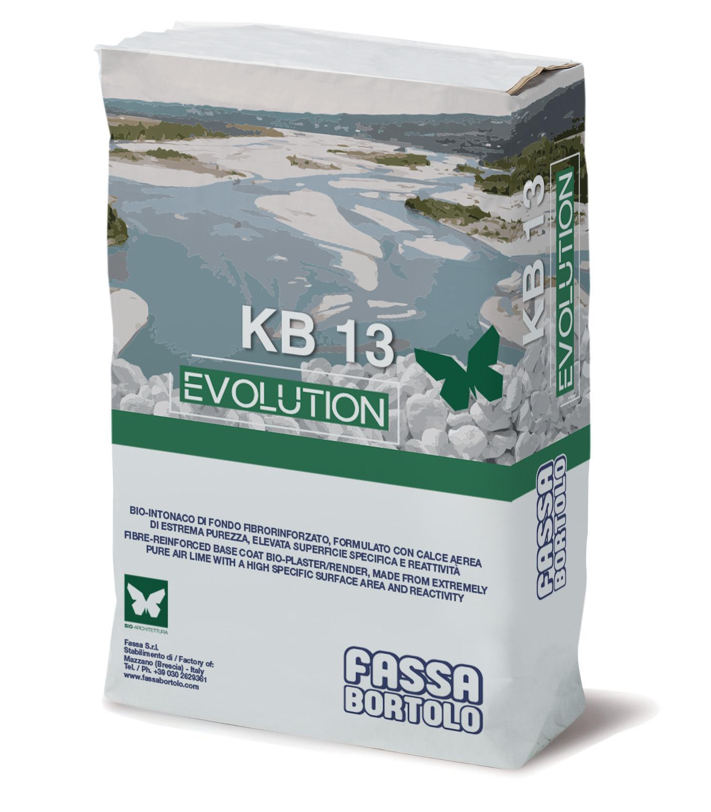 sacco intonaco fibrorinforzato bianco Fassa KB 13 Evolution 25 kg per interni ed esterni