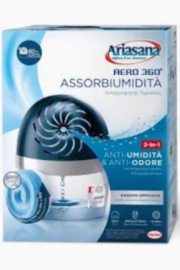 Kit assorbiumiditu00e0 DFL Ariasana Aero 360 confezione originale deumidificatore ambiente