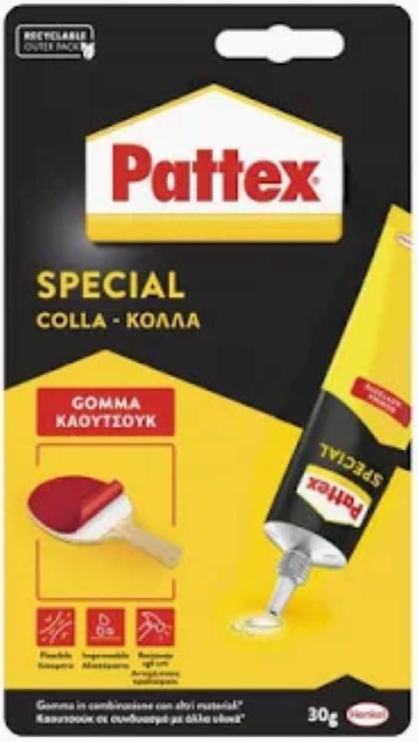 adesivo speciale per gomma DFL 30g confezione professionale alta adesione