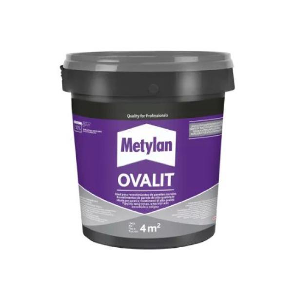 Secchiello adesivo per parati Metylan Ovalit 750 grammi per rivestimenti murali