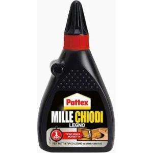 Adesivo legno a base acqua  millechiodi pattex 100 gr presa rapida