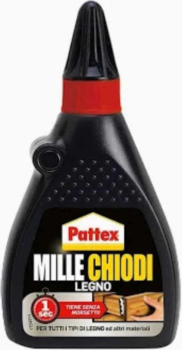 adesivo legno pattex millechiodi mac confezione 100 gr a base acqua presa rapida