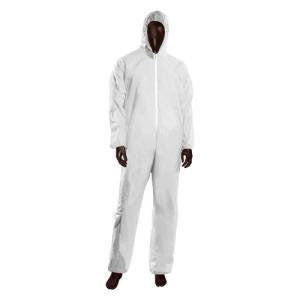 Tuta protettiva monouso plp taglia 2xl bianca  per uso professionale