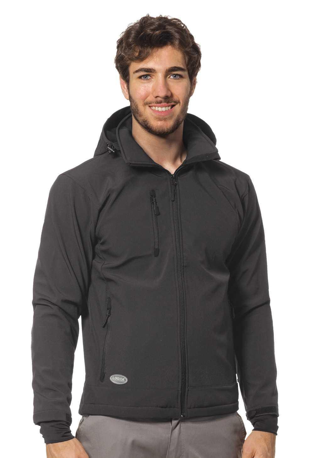 logica professional logica – giacca soft-shell 4 stagioni grigio impermeabile e traspirante tg. m - foto 1
