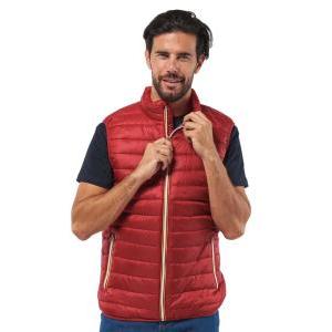 Logica – kronos/3 gilet imbottito in nylon rosso tg. l