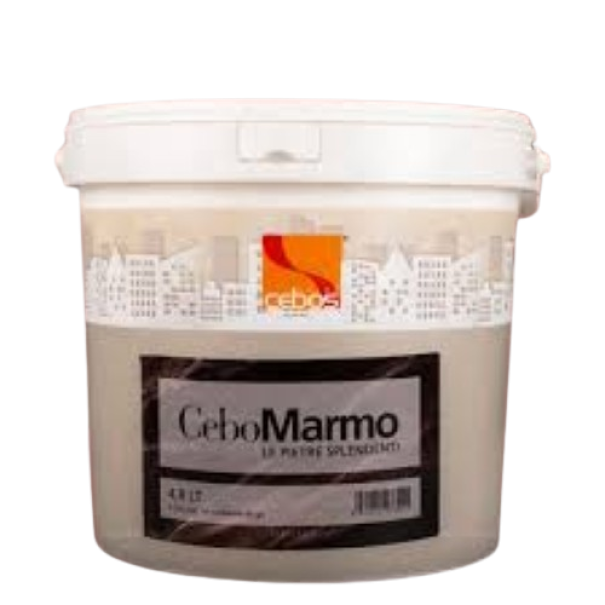 Secchiello di rivestimento decorativo effetto marmo Cebos CeboMarmo 1,2 litri per finiture opache interne