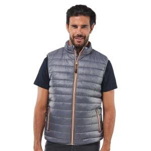 Logica – kronos/2 gilet imbottito in nylon grigio tg. l
