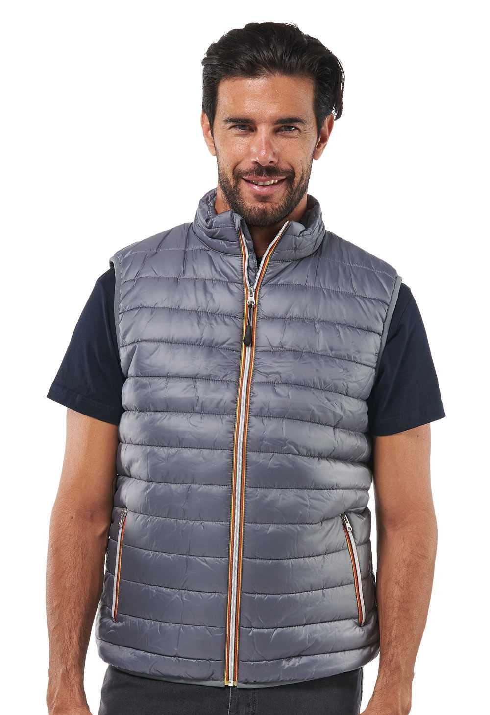 logica professional logica – kronos/2 gilet imbottito in nylon grigio tg. l - foto 1