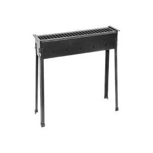 Barbecue cuocispiedini a carbonella  ferro verniciato 60x15x70 cm