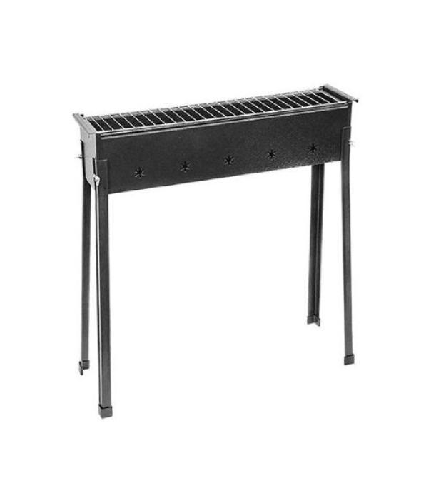 barbecue cuocispiedini a carbonella in ferro verniciato DFL 60x15x70 cm