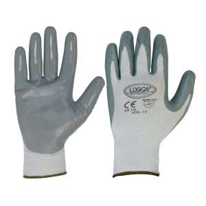 Guanto spalmato in nitrile grigio cod.gs110/s11