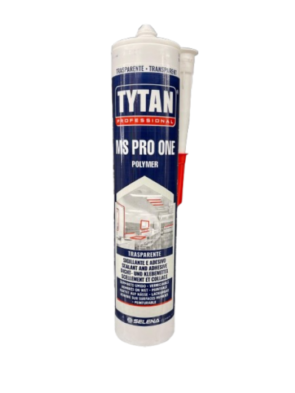 cartuccia sigillante adesivo polimerico trasparente 280 ml Selena Tytan MS Pro One