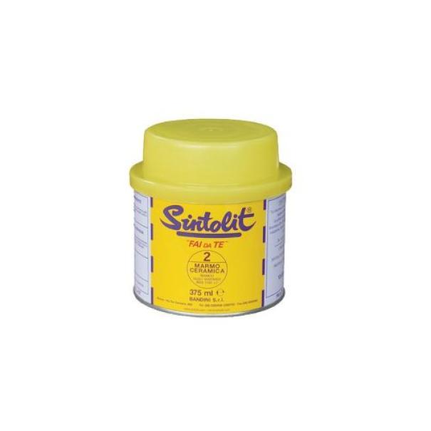 stucco bianco per marmo e ceramica 375 ml Sintolit barattolo vista frontale