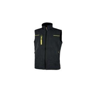 Gilet tecnico da lavoro  upower saturn xl nero con inserti carbon