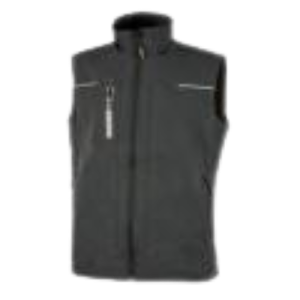 Gilet da lavoro tecnico u group upower saturn taglia m softshell nero