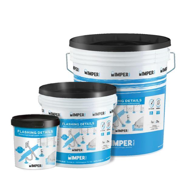 imper italia spa imper - flashing details eco pasta fibro-bituminosa impermeabilizzante 1kg - foto 1