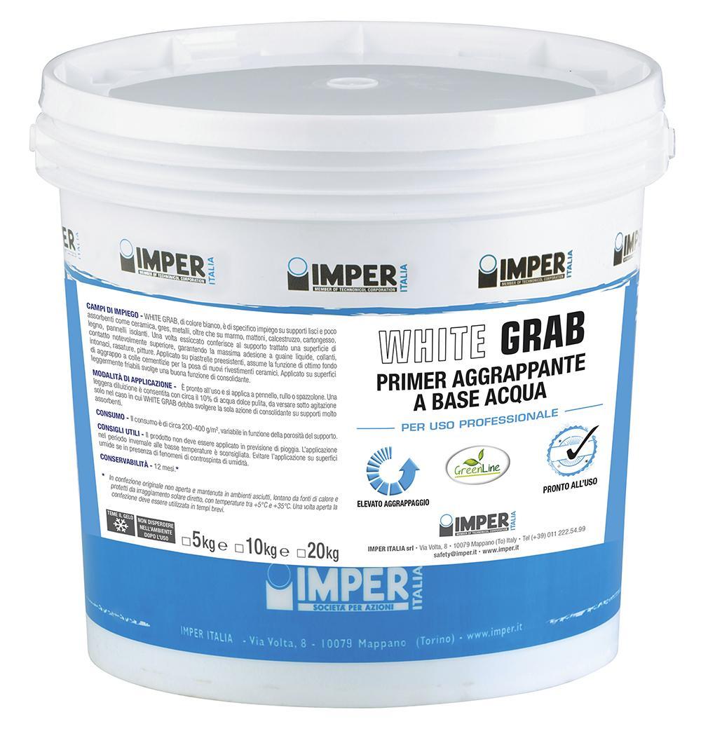imper italia spa imper - white grab primer aggrappante kg 10 - foto 1
