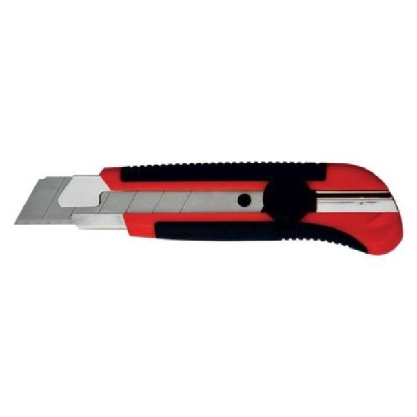 Cutter autobloccante professionale DFL Uniko con impugnatura antiscivolo e lama da 25 mm per tagli precisi