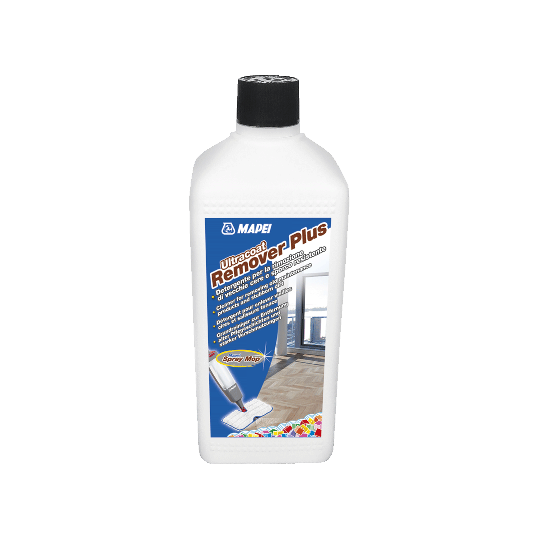 detergente decerante Mapei Ultracoat Remover Plus 1 litro per pavimenti in legno ideale per rimuovere cere e finiture