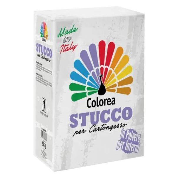 Stucco in polvere per interni DFL Colorea 5 kg confezione per cartongesso Made in Italy
