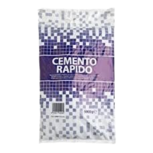 Cemento rapido in polvere  confezione 5 kg grigio per riparazioni veloci