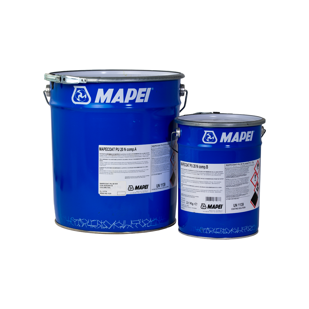 mapei mapei - mapecoat pu 20 n a+b ral 7042 - foto 1