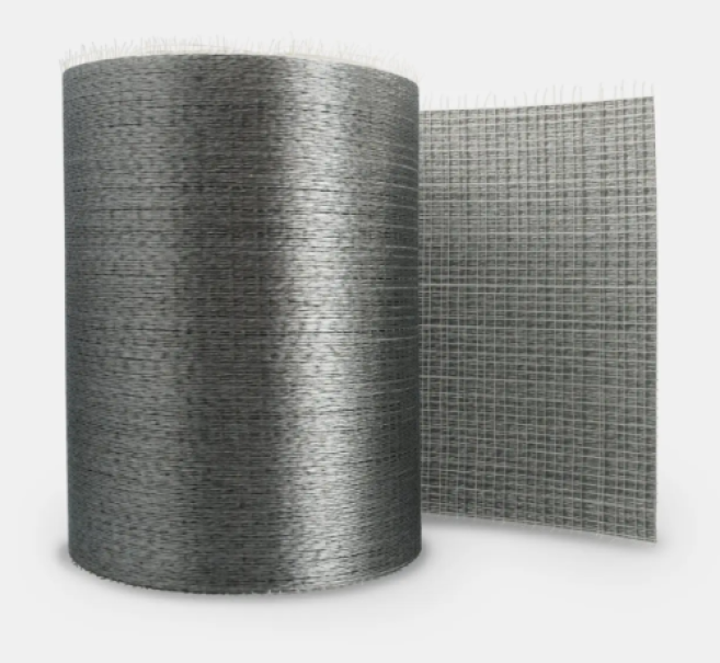 rotolo tessuto acciaio galvanizzato kerakoll geosteel g3300 per rinforzo strutturale edilizio